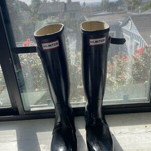 Hunter Black Rain Boots